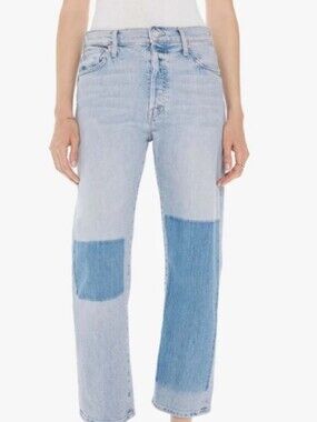 MOTHER Superior Jeans Women's 25 The Ditcher Crop Pre-Party Button Fly